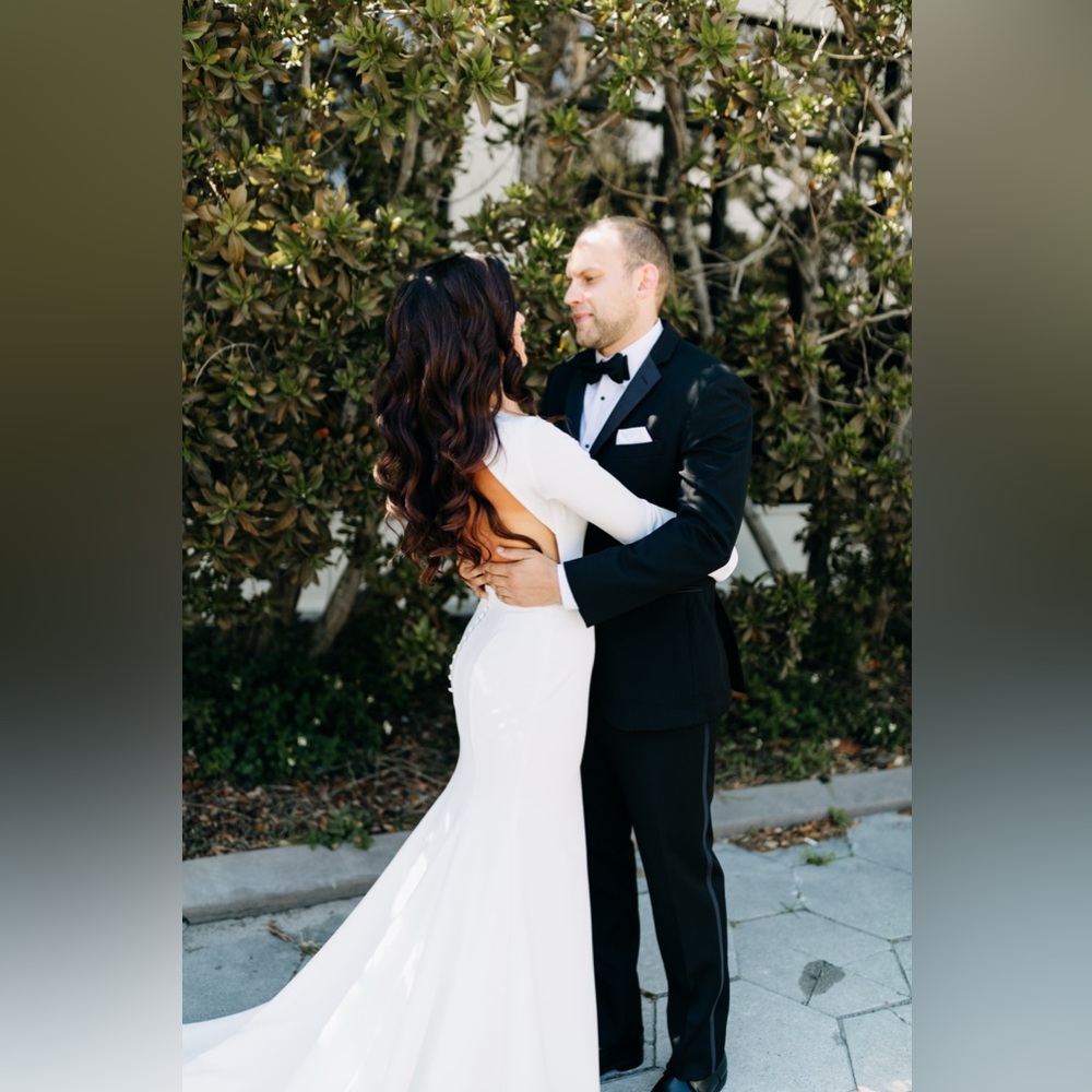 Sarah Seven Wedding Dress Gown | Ivory | Size (4/6) - Picture 4 of 16